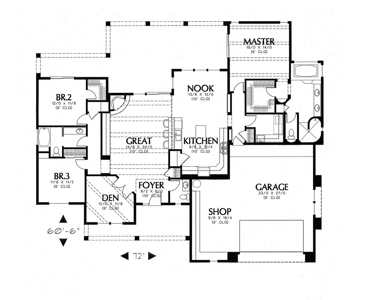 The Sagebrush Custom Southwestern Home Plan